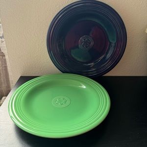 Oneida Petals Dinner Plates Set of 2 pcs Blue/ Green